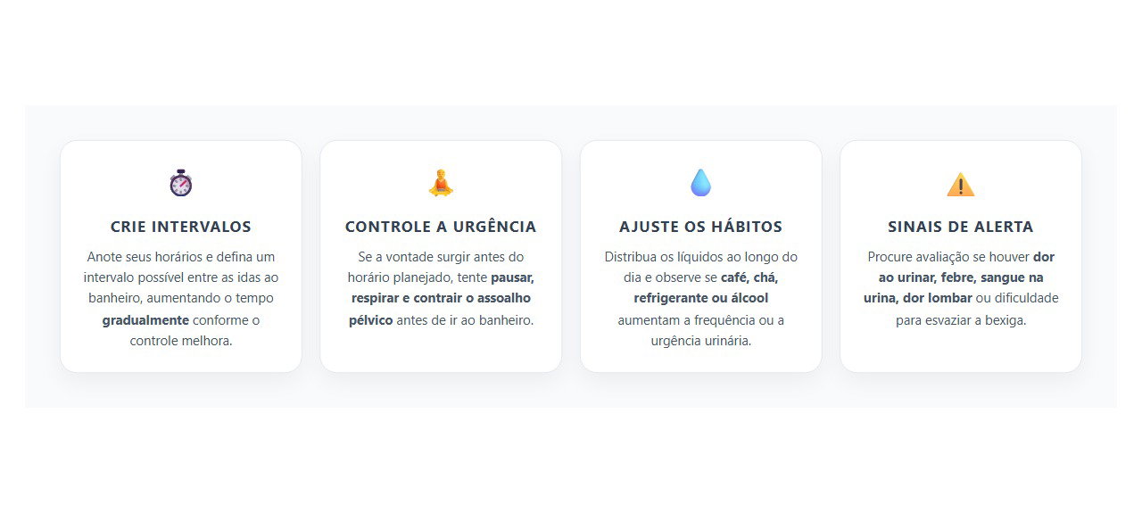 Vontade Urgente de Urinar: Como Treinar a Bexiga para Espaçar as Idas ao Banheiro