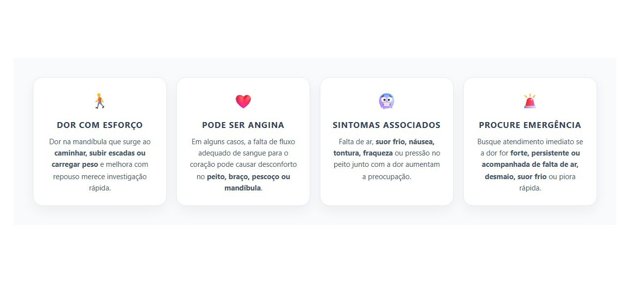 Dor na Mandíbula ao Caminhar: Quando Pode Ser Sinal de Angina