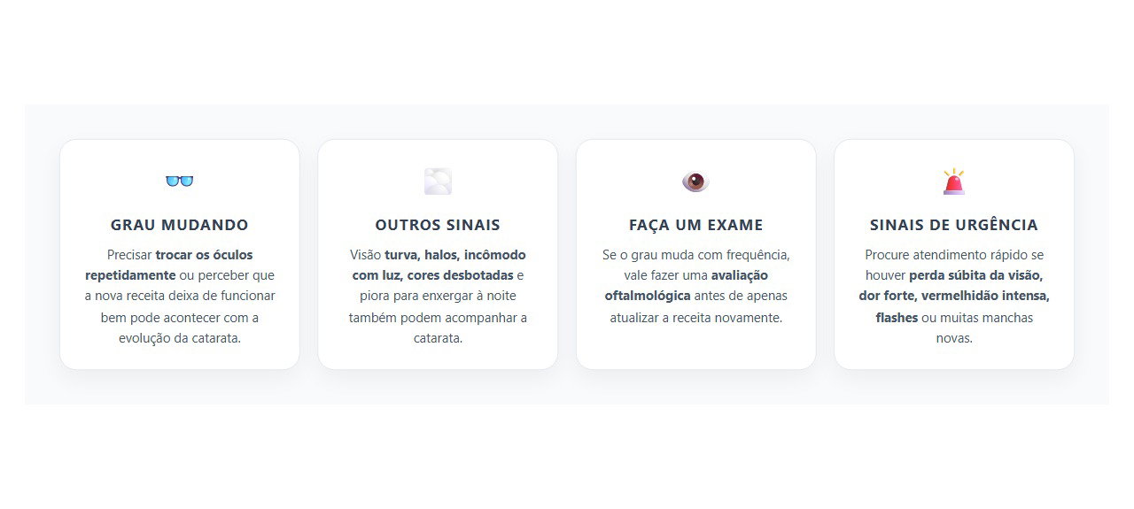 Trocar os Óculos com Frequência: Quando Pode Ser Sinal de Catarata