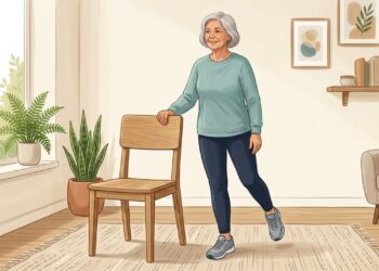 Treinar o equilíbrio com segurança ajuda a melhorar a estabilidade e a prevenir quedas.