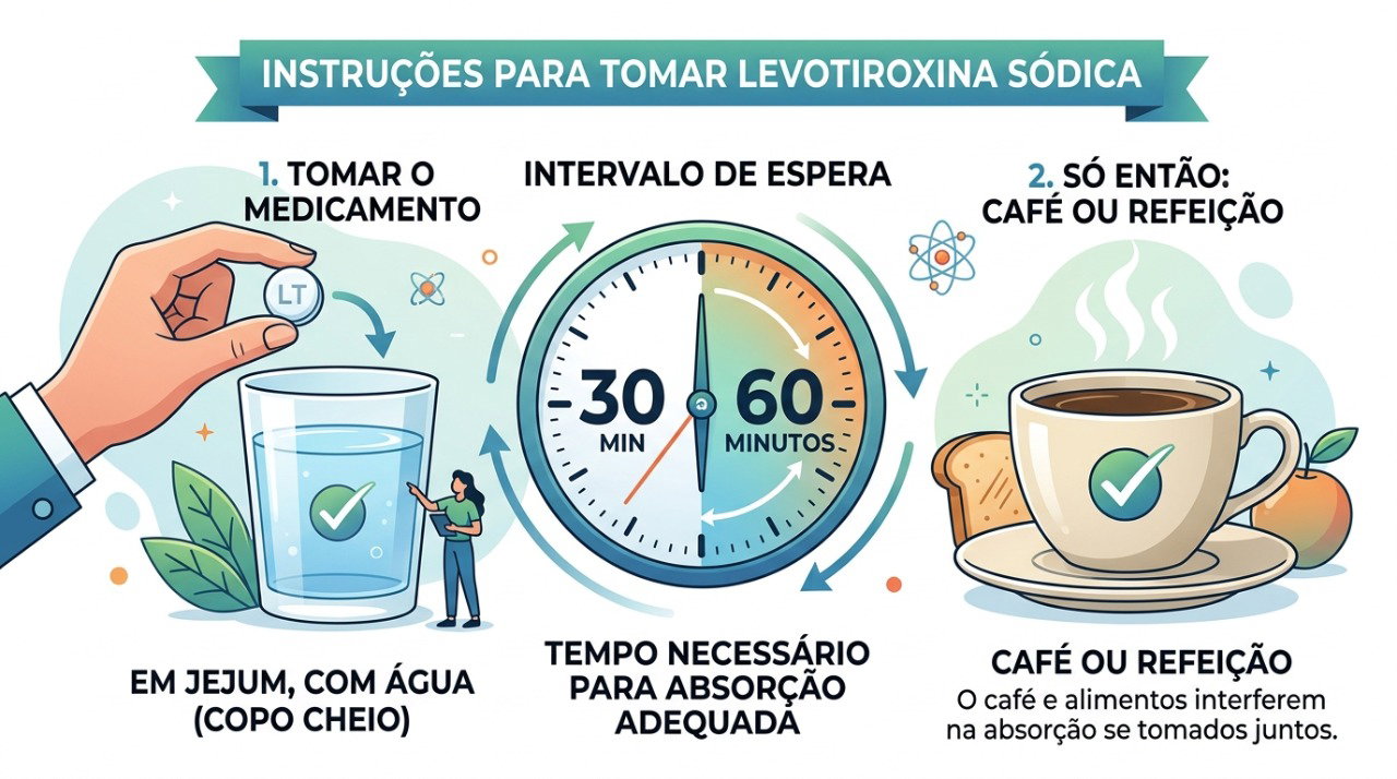 O café deve ser consumido após o intervalo recomendado para evitar interferência na absorção da levotiroxina.
nhs.uk
+1
