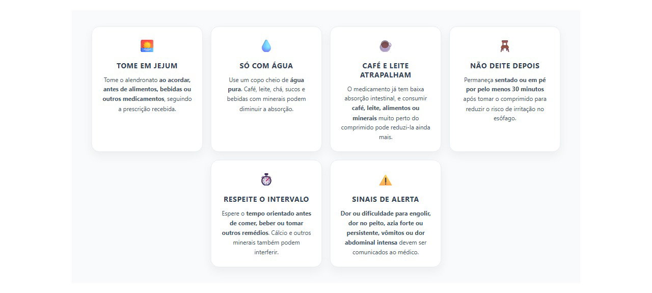 Alendronato: Café, Leite e Alimentos Podem Reduzir a Absorção do Remédio