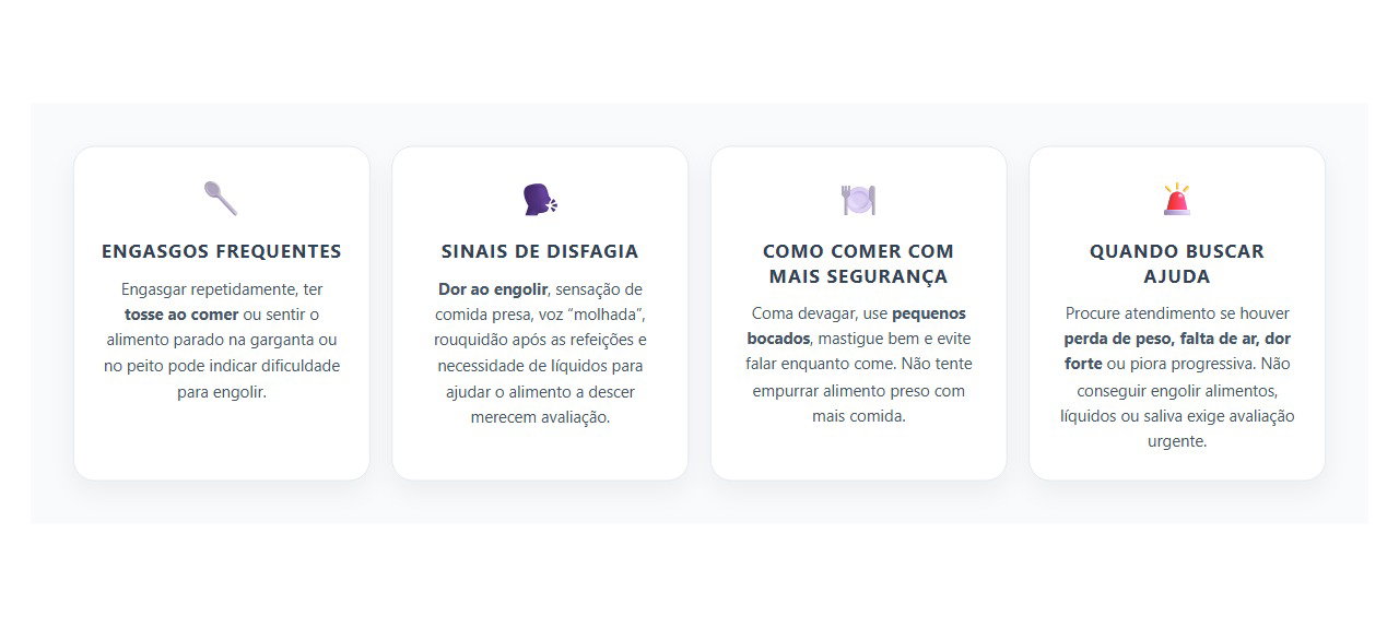 Engasgos Frequentes: Sinais de Disfagia que Merecem Atenção