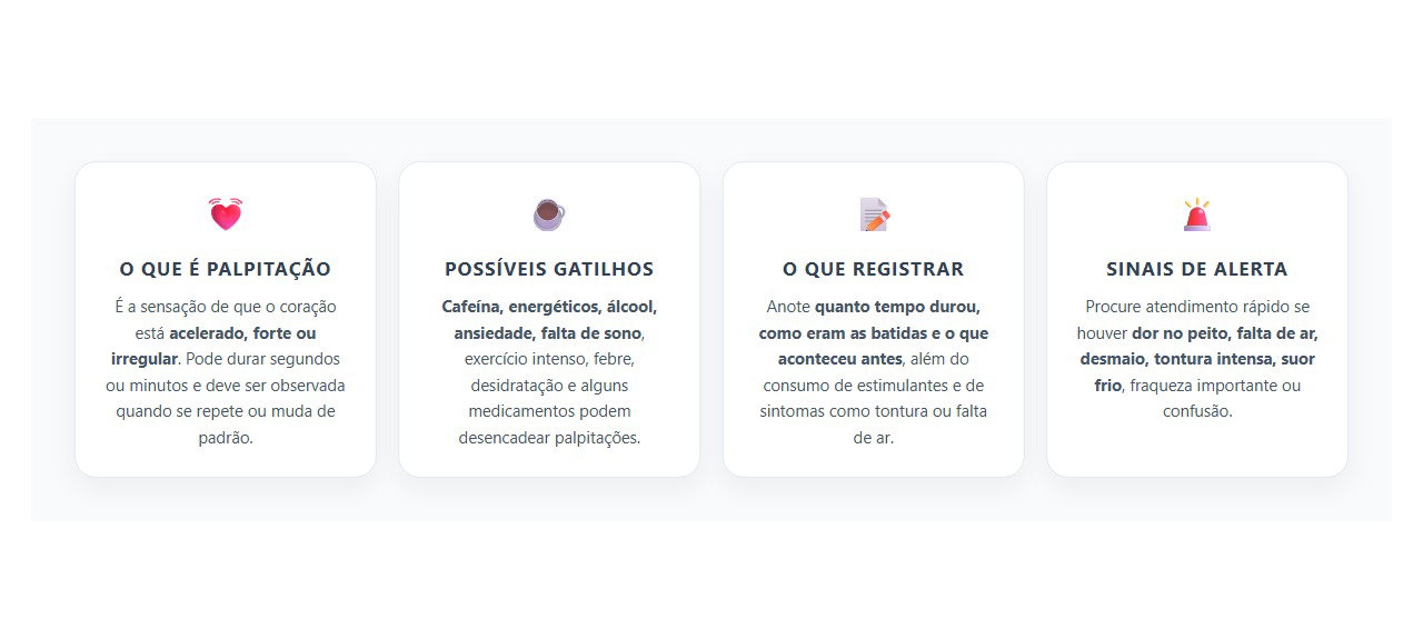 Palpitação e Coração Disparado: Quando o Sintoma Merece Investigação