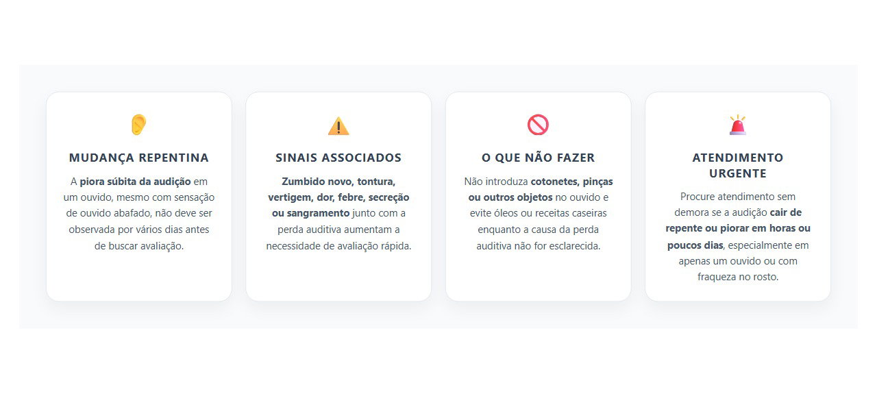 Perda Auditiva Súbita em Um Ouvido: Quando Procurar Ajuda Sem Esperar