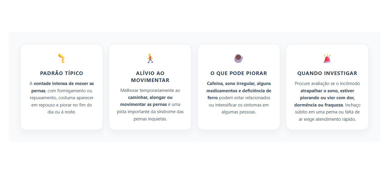 Pernas Inquietas ao Deitar: Quando Mexer e Caminhar Alivia o Incômodo