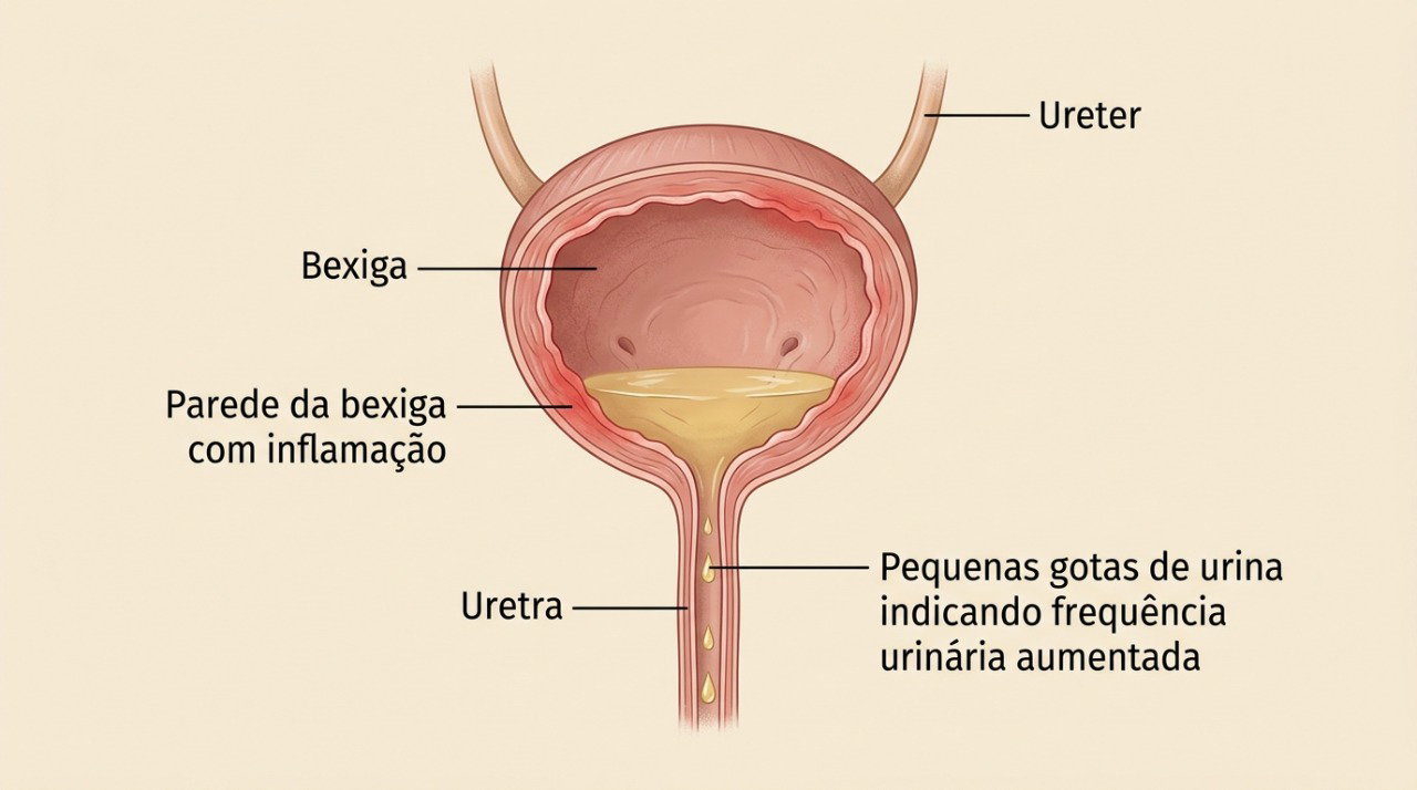 Infecções urinárias podem causar ardência, urgência e aumento da frequência para urinar.
nhs.uk