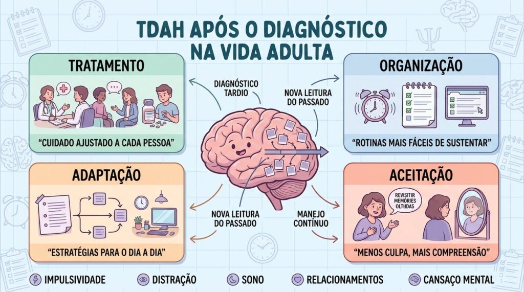 Tratamento, organização, adaptação e aceitação ajudam a reorganizar a vida após o diagnóstico.