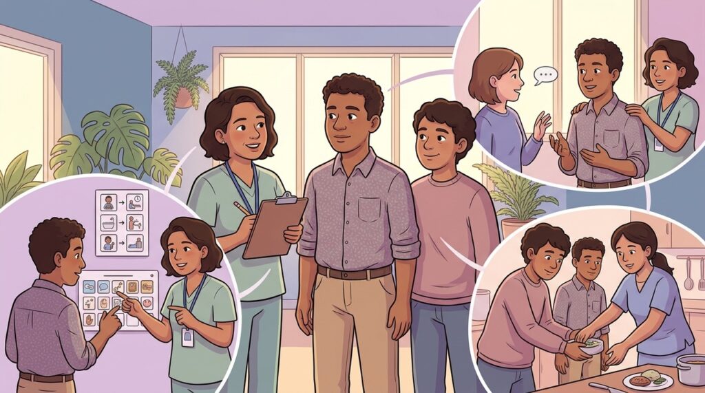 Os níveis de suporte ajudam a descrever necessidades reais em diferentes áreas da vida.