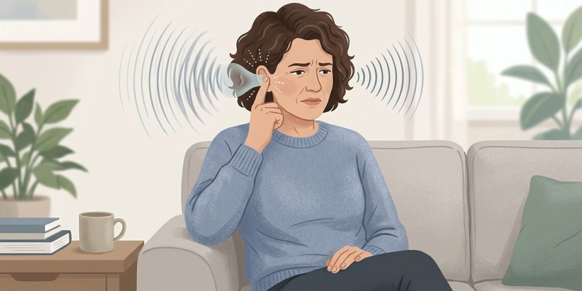 Ouvido tampado e audição abafada podem ocorrer quando o excesso de cera bloqueia o canal auditivo.