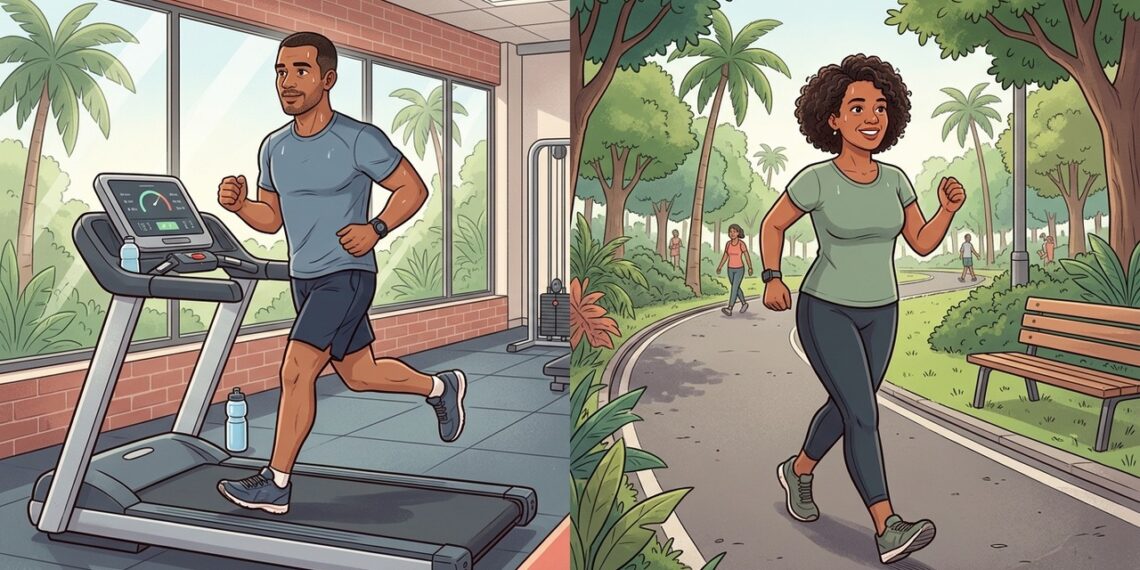 Correr na esteira ou caminhar ao ar livre: qual é melhor para o coração?
