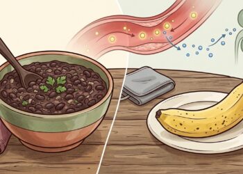 Feijão ou banana: qual alimento oferece mais potássio e como cada um entra na dieta de quem tem pressão alta?