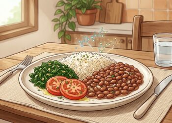 A dupla brasileira combina aminoácidos complementares em uma refeição simples e nutritiva.