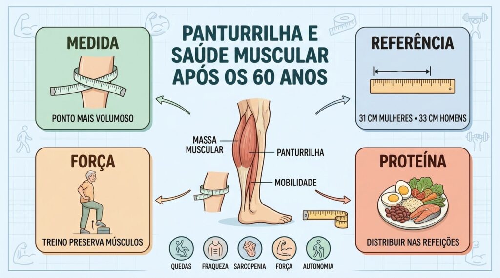 Medida, força e alimentação ajudam a preservar músculos e independência depois dos 60.