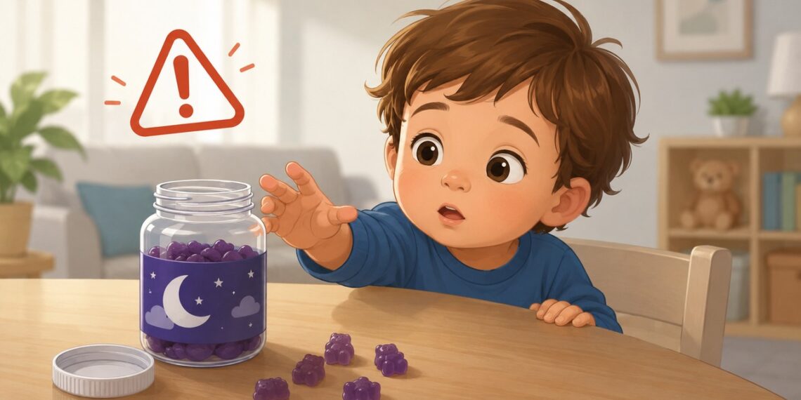 Gominhas de melatonina podem parecer doces e favorecer ingestões acidentais por crianças.