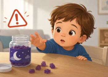 Gominhas de melatonina podem parecer doces e favorecer ingestões acidentais por crianças.
