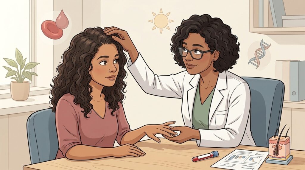 Exames ajudam a identificar se biotina, ferro ou vitamina D estão baixos.