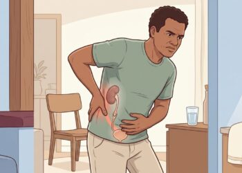 Dor da lateral das costas que desce para a virilha pode ser cálculo renal
