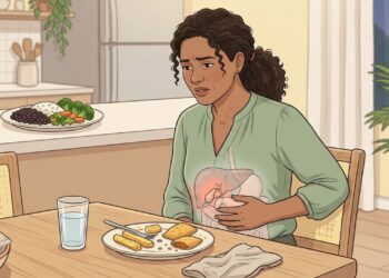 Dor no lado direito da barriga depois de comer e suas causas