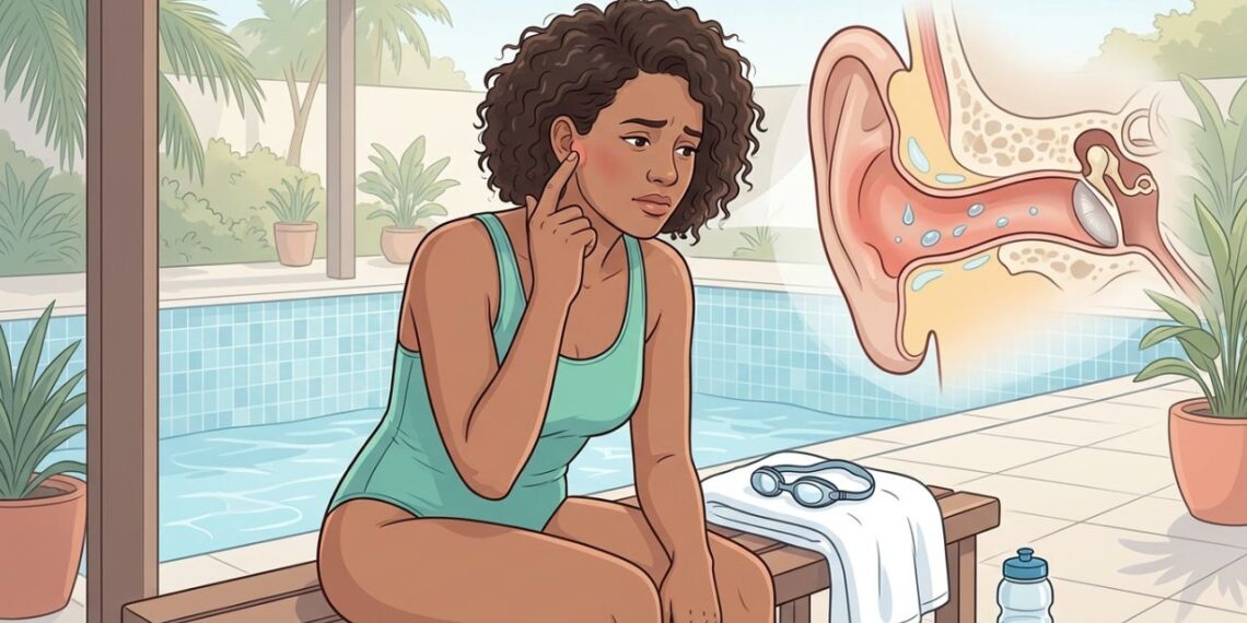Dor no ouvido depois da piscina que piora ao tocar ou puxar a orelha pode ser otite externa