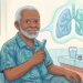 Pneumonia em idosos não se deve apenas à gripe, mas também à má saúde da boca, porque bactérias da gengiva podem ser aspiradas para o pulmão