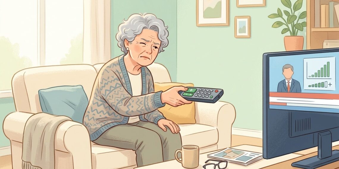 Aumentar cada vez mais o volume da TV pode ser um sinal de perda auditiva.