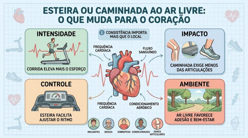 Intensidade, impacto, controle e ambiente ajudam a escolher o melhor exercício cardiovascular.