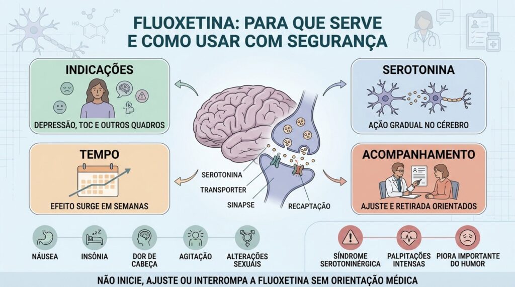 Indicações, serotonina, tempo de resposta e acompanhamento orientam o uso seguro.