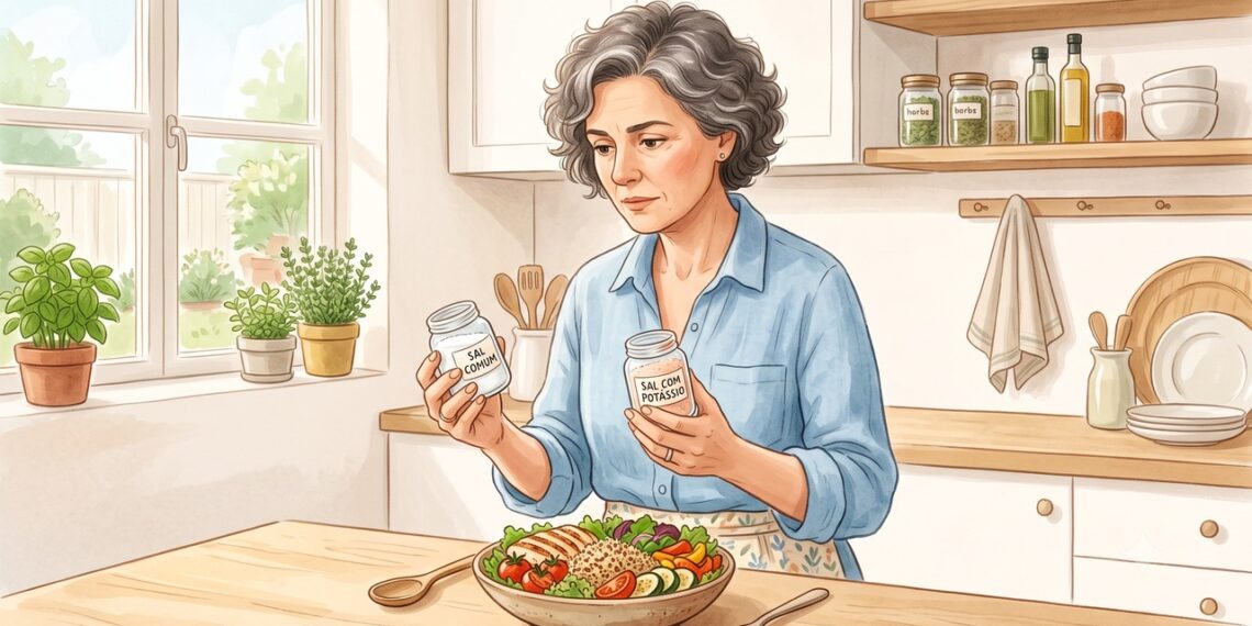 O sal com potássio pode reduzir o consumo de sódio, mas não é indicado para todos.