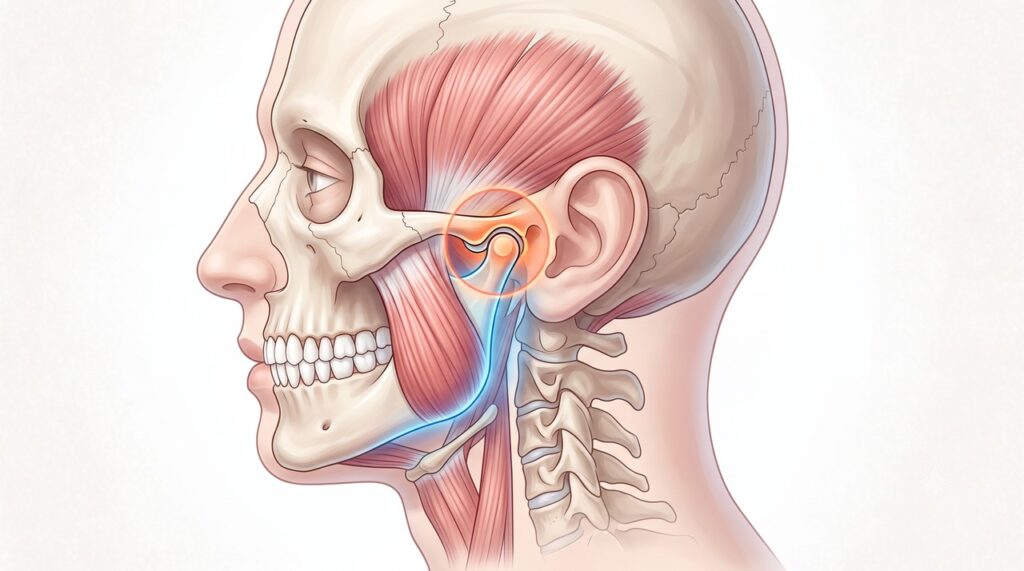 A disfunção temporomandibular pode causar dor facial, estalos e sintomas na região do ouvido.