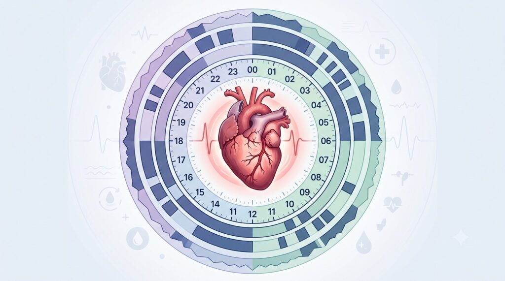 Horários de sono instáveis podem desorganizar o ritmo biológico e influenciar a saúde cardiovascular.