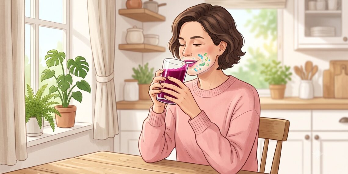 O suco de beterraba alterou bactérias da boca, mas não remodelou o microbioma intestinal.