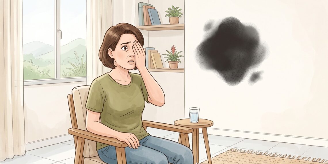 Flashes, moscas volantes e uma sombra em cortina podem ser sinais de descolamento de retina.