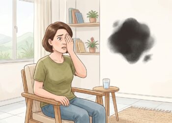 Flashes, moscas volantes e uma sombra em cortina podem ser sinais de descolamento de retina.