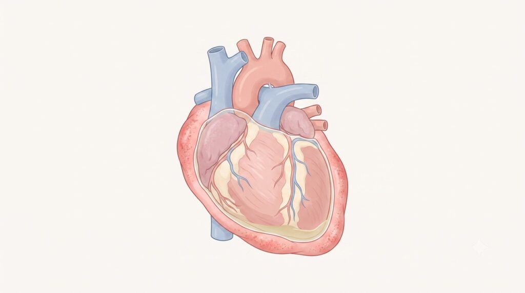 A pericardite é uma inflamação da membrana que envolve o coração.