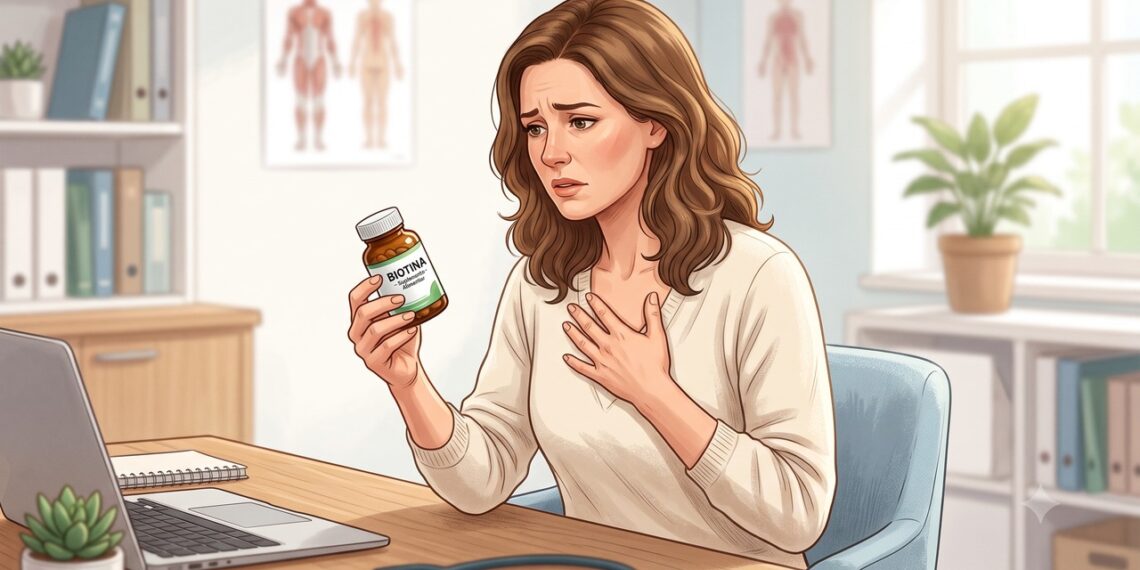 Suplementos de biotina podem interferir em exames usados na investigação de infarto.
