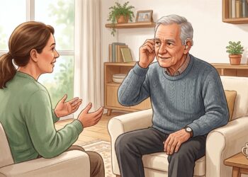 O aparelho auditivo pode favorecer a comunicação e apoiar a saúde cognitiva de idosos com maior risco.