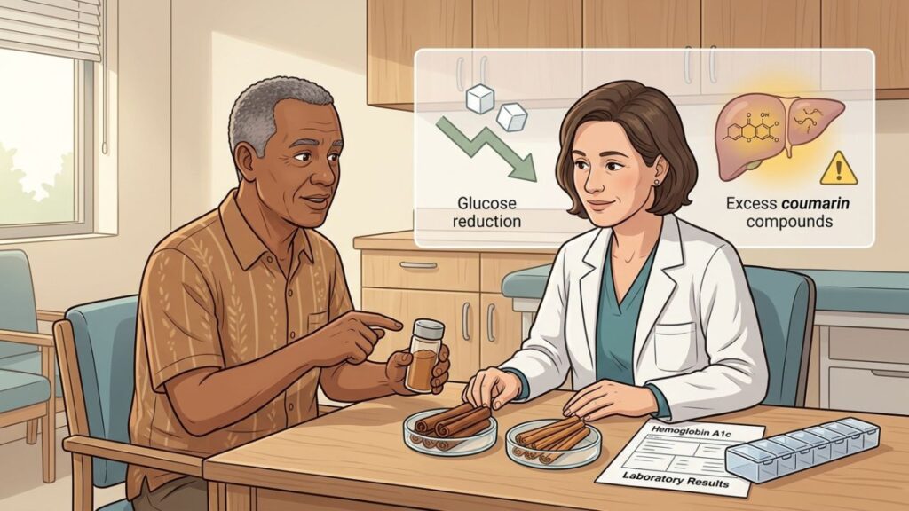Tipo de canela, dose e medicamentos influenciam a segurança do consumo frequente.