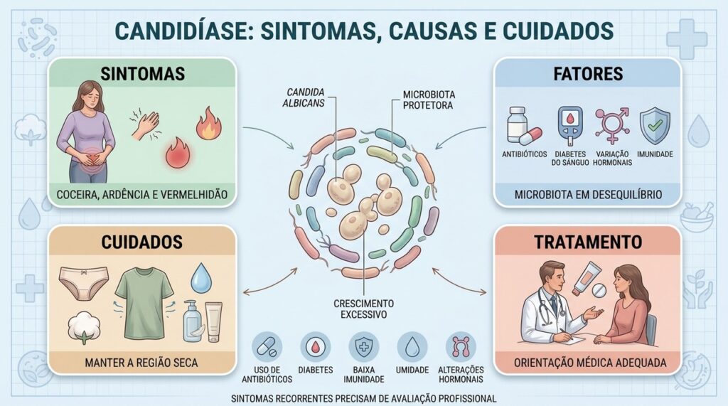 Sintomas, fatores de risco, cuidados e tratamento ajudam a controlar a candidíase.
