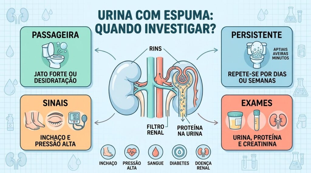 Persistência, inchaço e alterações urinárias ajudam a decidir quando investigar os rins.