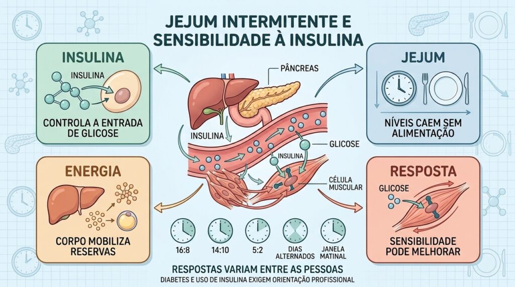 Insulina, jejum, uso de energia e resposta celular orientam as pesquisas metabólicas.
