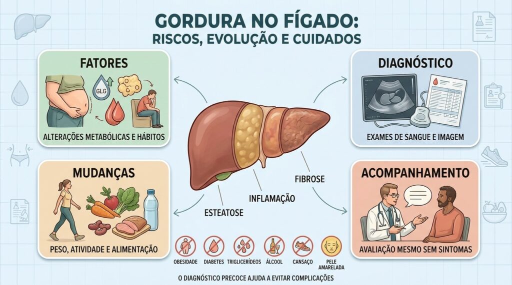 Fatores metabólicos, exames, mudanças de hábito e acompanhamento ajudam a conter a esteatose.