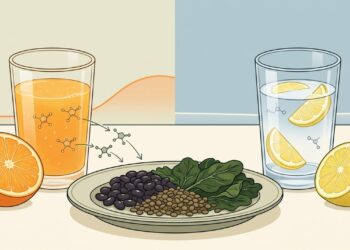 Suco de laranja ou água com limão em jejum: qual é superior para a imunidade, a digestão e a absorção de ferro