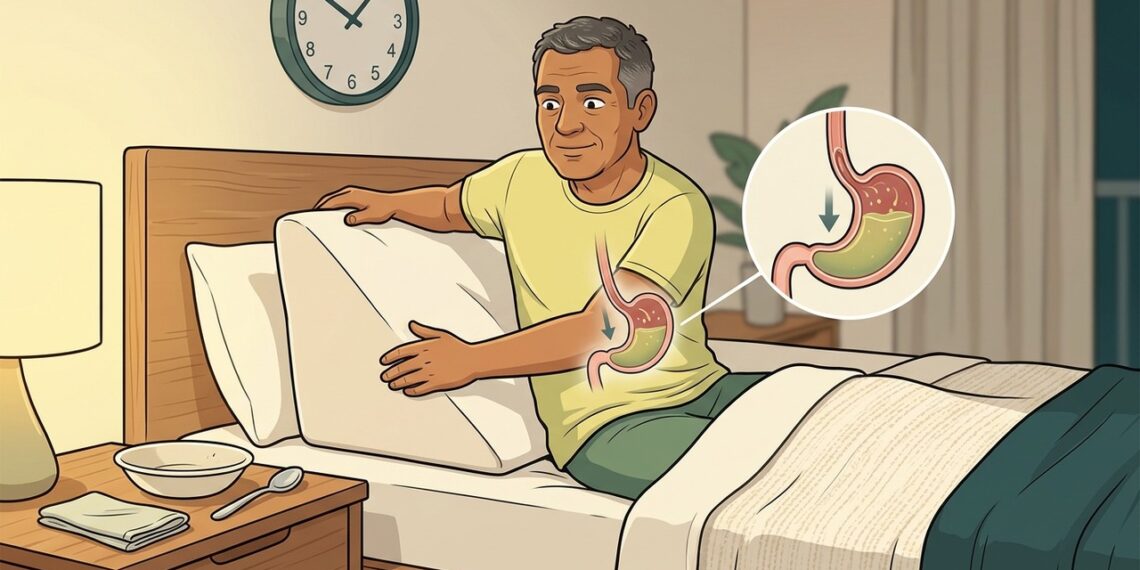 Como diminuir a azia noturna e evitar o refluxo enquanto se dorme?