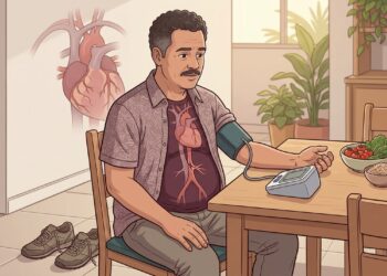 A pressão alta em adultos não depende só do sal da comida, o excesso de peso também sobrecarrega os vasos e dificulta o controle da pressão