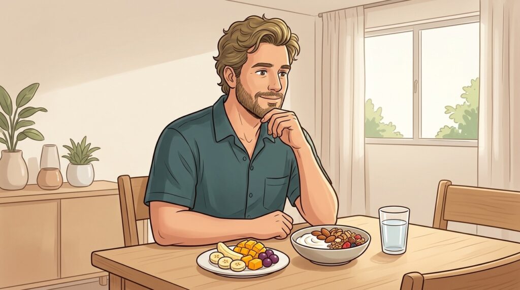 Banana, manga e uva podem fazer parte da alimentação no diabetes bem controlado.