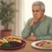 O que acontece com a pressão quando a alimentação tem pouco potássio?