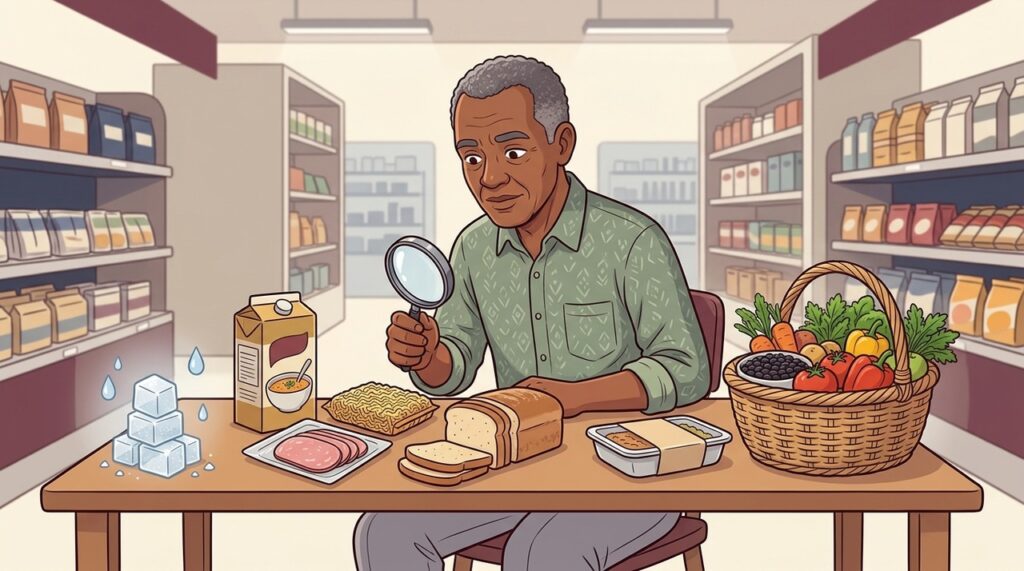 Grande parte do sódio diário está escondida nos alimentos ultraprocessados.