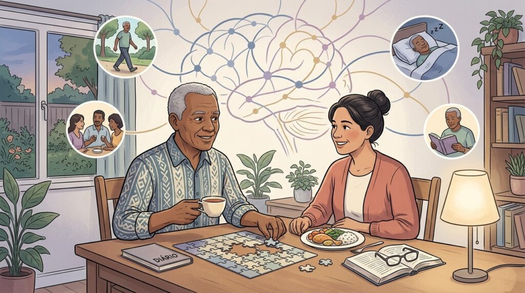 Sono, aprendizado e interação social podem apoiar o cérebro nas fases iniciais.