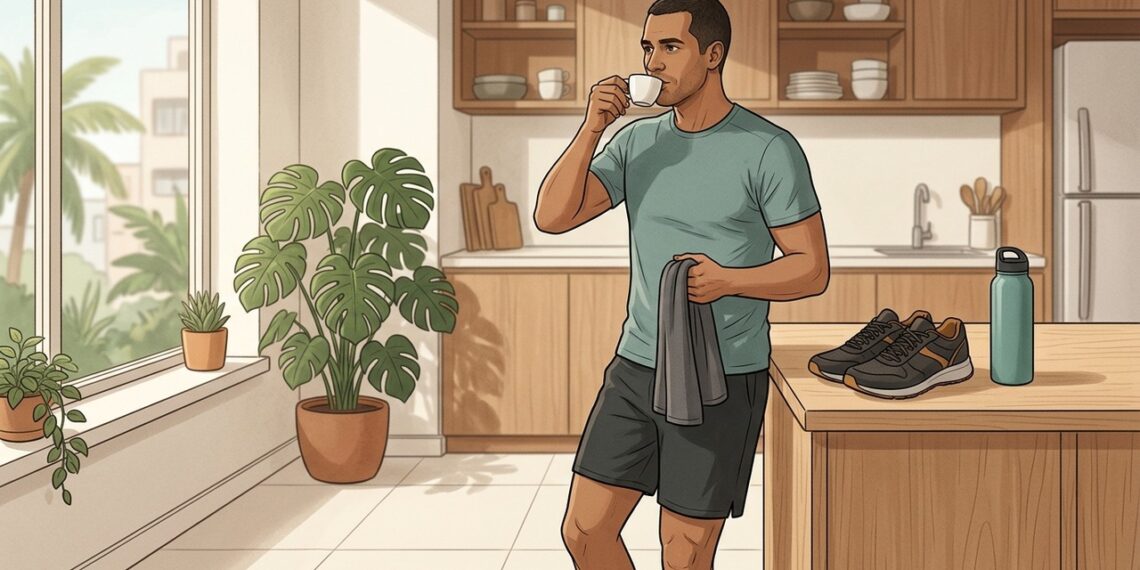 Café antes do treino pode fazer parte de uma rotina de preparação eficiente.